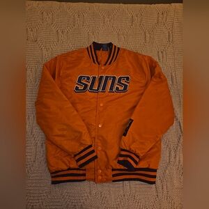 Suns Orange Varsity Jacket Mens Size M NWT